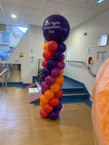 Balloon Column With Giant Topper Balloon