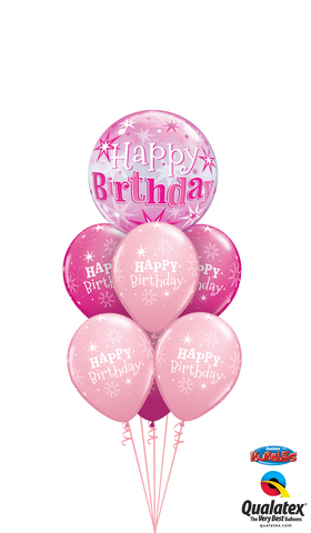 Pink Bubble Splendor Balloon Bouquet