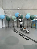 Large 60cm Latex Balloon Helium filled 3-4 day Float Time with Satin Ribbon & Balloon Weight