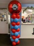 Balloon Column With Star or Round or Supershape Foil Topper