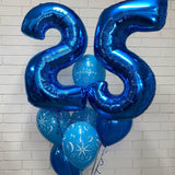 Big Double Number Splendor Balloon Bouquet CHOOSE YOUR AGE