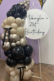 Easel  and Disc with  Balloon Garland HIRE Price from