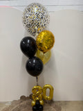 Mini Double Number Table Confetti Bouquet or Latex Bouquet  It's Just A Dinner Bouquet