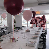 Large 60cm Latex Balloon Helium filled 3-4 day Float Time with Satin Ribbon & Balloon Weight
