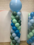 Balloon Column With Giant Topper Balloon