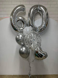 Giant Double Number Birthday Wish with Personalised Balloon Bouquet