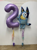 Giant INFLATED Matte Pastel Lilac Number 2 Foil 86cm Balloon #213892