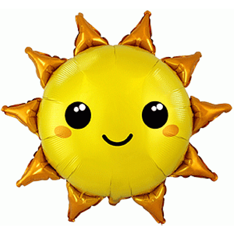 Sun 73cm x 78cm (29" x 31") Foil Shape INFLATED #312010