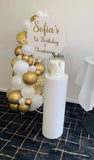Easel  and Disc with  Balloon Garland HIRE Price from