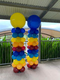Balloon Column With Giant Topper Balloon