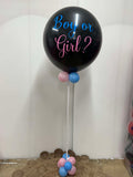 Gender Reveal Giant Confetti & Helium Filled Balloon From