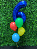 Giant Number Splendor Balloon Bouquet CHOOSE YOUR AGE & COLOURS