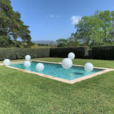 White Pool Balloons Large 60cm  with weight hire