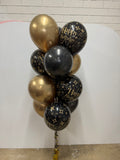 Balloon Tower of 10 latex on balloon weight (with Hi-Float 2-3 days float time)