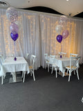 Big Confetti 40cm Balloon with 3 Std Latex Balloons Table Bouquet #confettiT3table