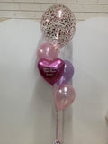 Big Confetti 40cm with 1 Foil  & 3 Std Latex Balloons Bouquet With or Without Personalisation #confettiT3foilboq