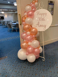 Easel  and Disc with  Balloon Garland HIRE Price from