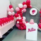 Round Mesh Wall with Organic Balloon Garland HIRE ITEM