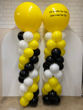 Balloon Column With Giant Topper Balloon