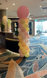 Balloon Column With Giant Topper Balloon