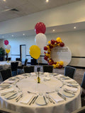 3 Balloon Bouquet Table Centrepiece ( with Hi Float 2-3 day float time) #T3