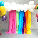 Rainbow Wall with Organic Cloud Balloon Garland Backdrop HIRE