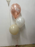 3 Balloon Bouquet Table Centrepiece ( with Hi Float 48 hour float time)