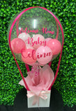 Personalised Hot Air Balloon Bubble Box Arrangement, Price From