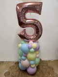 Supershape or Giant Number Tower Column Air Filled