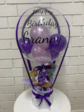 Personalised Hot Air Balloon Bubble Box Arrangement, Price From