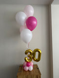 Mini Double Number Table Confetti Bouquet or Latex Bouquet  It's Just A Dinner Bouquet
