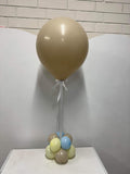 Big 40cm Latex Balloon on weight with Satin Ribbon in Standard or Chrome Colours 40cm 16inch