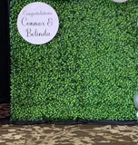Green Wall Square Backdrop with Balloon Garland HIRE ITEM, price from