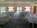 Large 60cm Latex Balloon Helium filled 3-4 day Float Time with Satin Ribbon & Balloon Weight