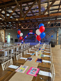 5 Balloon Bouquet Table Centrepiece ( with Hi Float 2-3 day Float Time) #T5