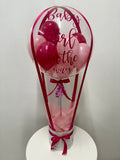 Personalised Hot Air Balloon Bubble Box Arrangement, Price From