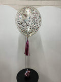 Confetti Filled 40cm / 16inch Balloon on a weight #confetti40