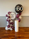 Easel  and Disc with  Balloon Garland HIRE Price from