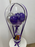 Personalised Hot Air Balloon Bubble Box Arrangement, Price From