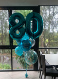 Giant Double Number Birthday Wish with Personalised Balloon Bouquet