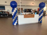 Balloon Column With Giant Topper Balloon