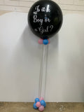 Gender Reveal Giant Confetti & Helium Filled Balloon From