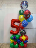 Grand Balloon Number Marquee Design- Choose Theme & Age