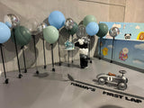 Large 60cm Latex Balloon Helium filled 3-4 day Float Time with Satin Ribbon & Balloon Weight