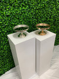 White Square Cake Plinth Hire