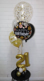 Mini Double Number Table Confetti Bouquet or Latex Bouquet  It's Just A Dinner Bouquet