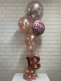 Mini Double Number Table Confetti Bouquet or Latex Bouquet  It's Just A Dinner Bouquet