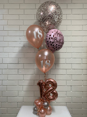 Mini Double Number Table Confetti Bouquet or Latex Bouquet  It's Just A Dinner Bouquet