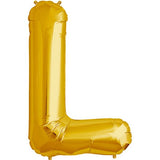 Giant Letter Balloon L Gold 86cm #00259