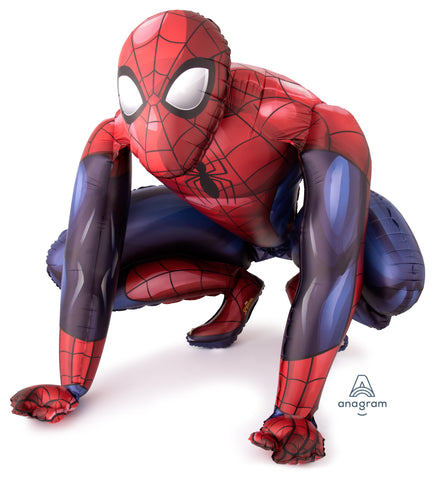 Spiderman Foil Airwalker Balloon INFLATED #36324